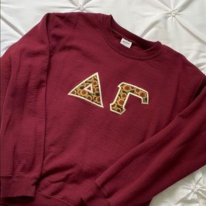 Custom Delta Gamma letter sweatshirt